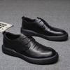 Leather Shoes Men's New Business Casual Men's Shoes Soft Sole Soft Surface Men's Work Dad Shoes Trendy Breathable Men's Leather Shoes