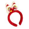 Red Cartoon Lion Headband - Chinese New Year Hair Accessory for Girls