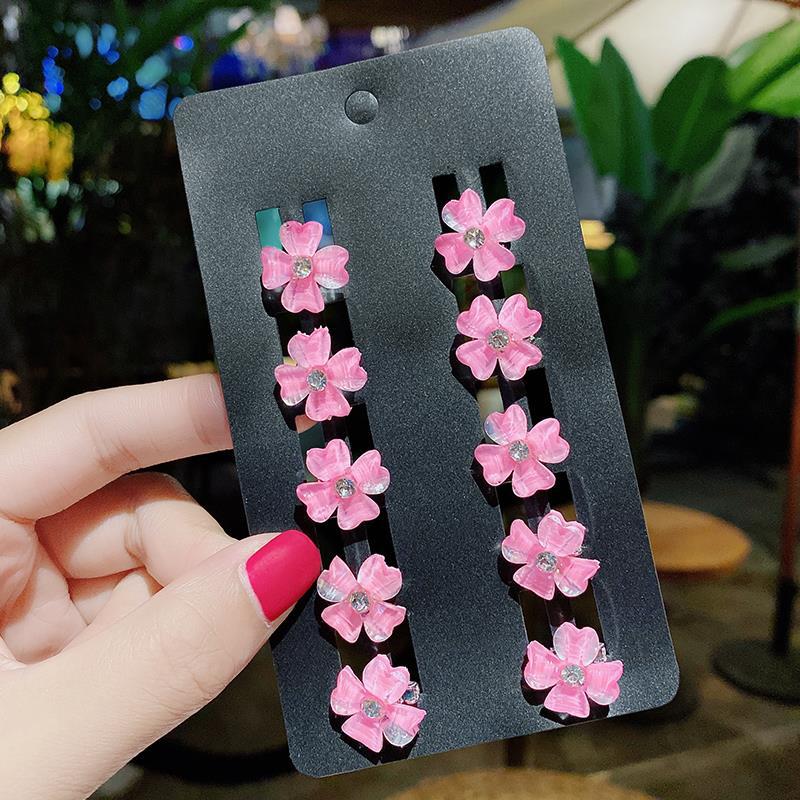 Princess Crown Baby Clip Hairstyle Children's Pearl Rhinestone Bean Buckle Hairpin Children's Girl Disc Hair Small Buckle Grab