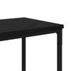 Console Table with Shelf Black Oak Effect 160 X 30 X 75 Cm