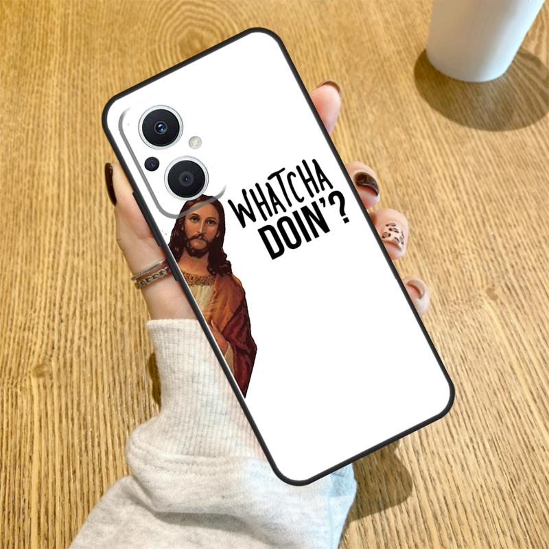God Jesus Funda For OPPO Reno 10 11 12 13 14 Pro 14F 13F 12F 11F 7 8 Lite OPPO Find X5 X8 X9 Pro Case