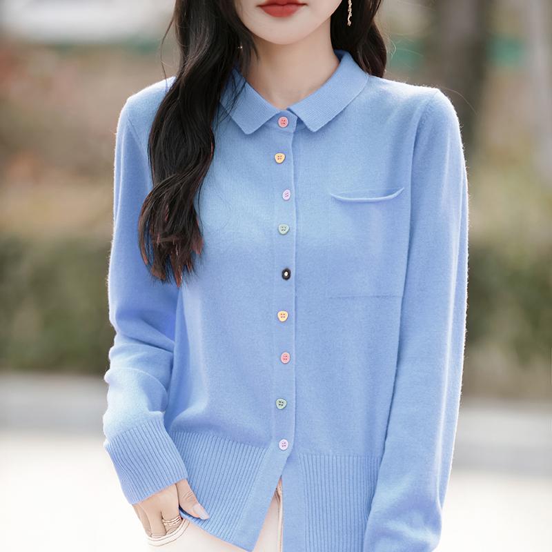 Dámský lehký kardigan z 50% vlny a 50% morušového hedvábí - všestranný úplet na 4 sezóny pro celoroční pohodlí a styl