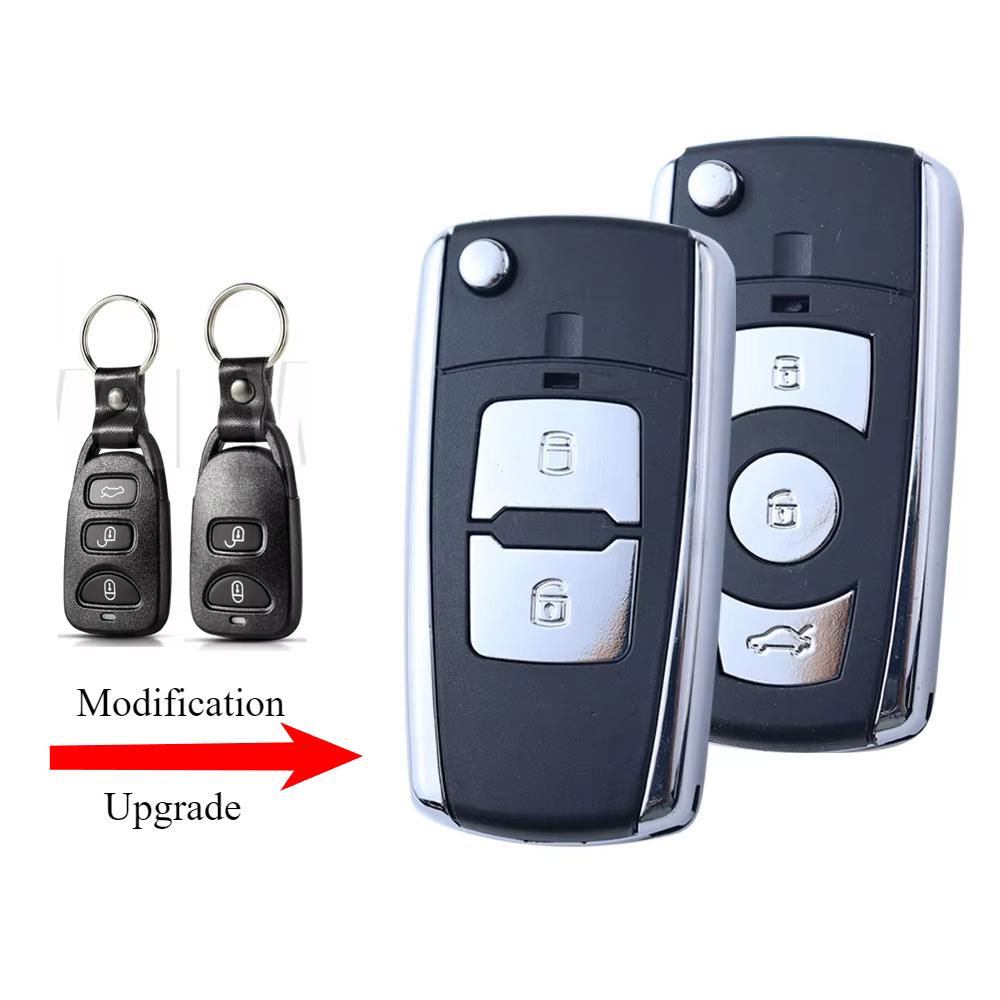 Coque de Télécommande de Clé de Voiture Remplacement/Modification Pour Kia Pour Hyundai Sonata Accent Tucson Sonata Santa Fe Carens Elantra 2007-2011