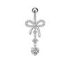 Dangled Design Butterfly Navel Jewelry Stainless Steel Belly Rings  Seaside