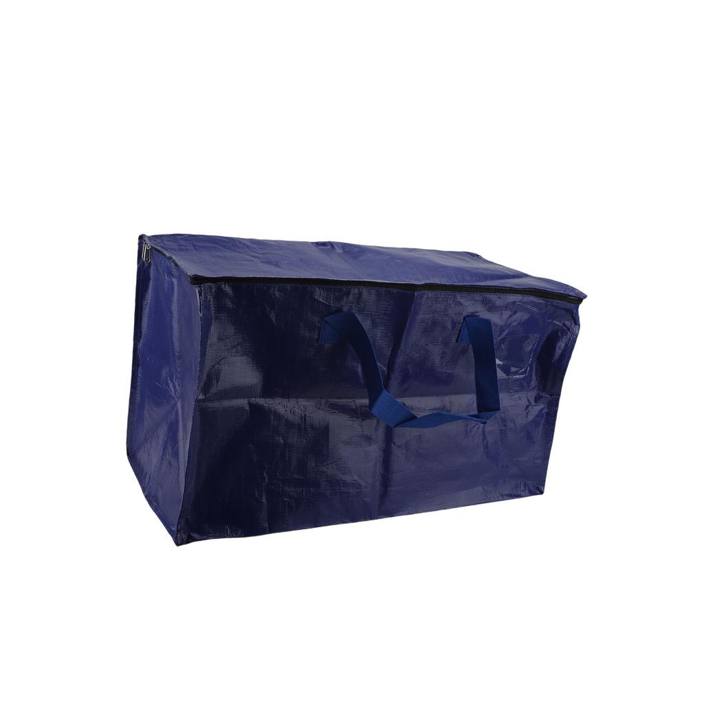 Moving Bag Large Capacity Strong Load Bring PE Storage Bag with Zips for Quilts Clothing Daily Necessities