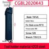 CNC Clamp-Type Vertical Mount Retaining Ring Groove Tool Holder with Kyocera Turning Inserts