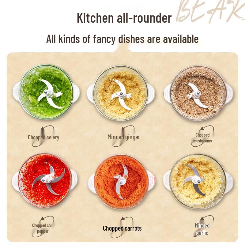 Bear Electric Multi-function Food Processor & Meat Grinder