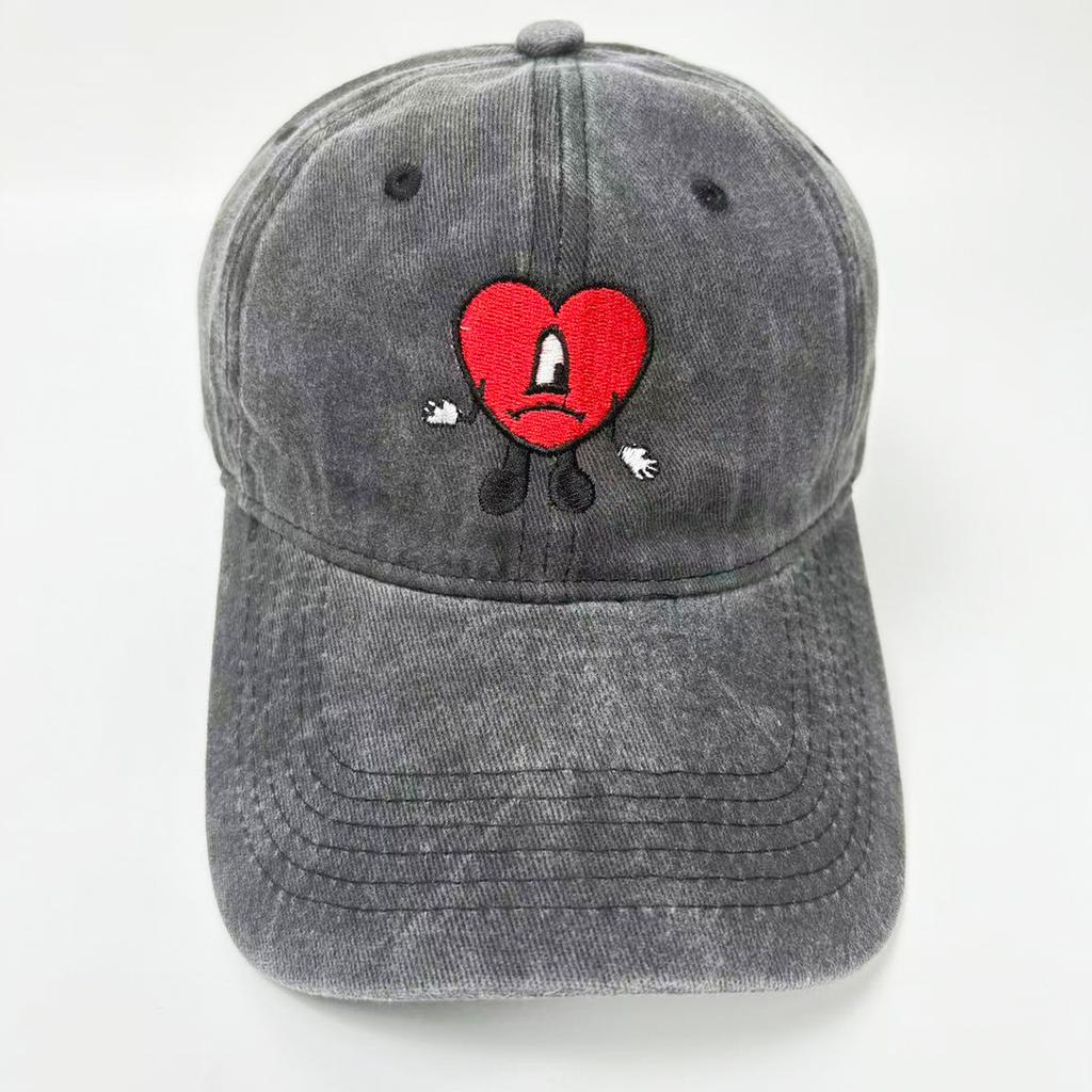 Neue Bad Bunny Denim Baseballkappe Snapback Hut Herren Un Verano Sin Ti Musikmütze Sommer Herbst Vintage Kappe