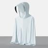 Large brim sunscreen clothes for men and women's new UV protection outdoor sports cycling breathable fishing clothes ice silk jacket