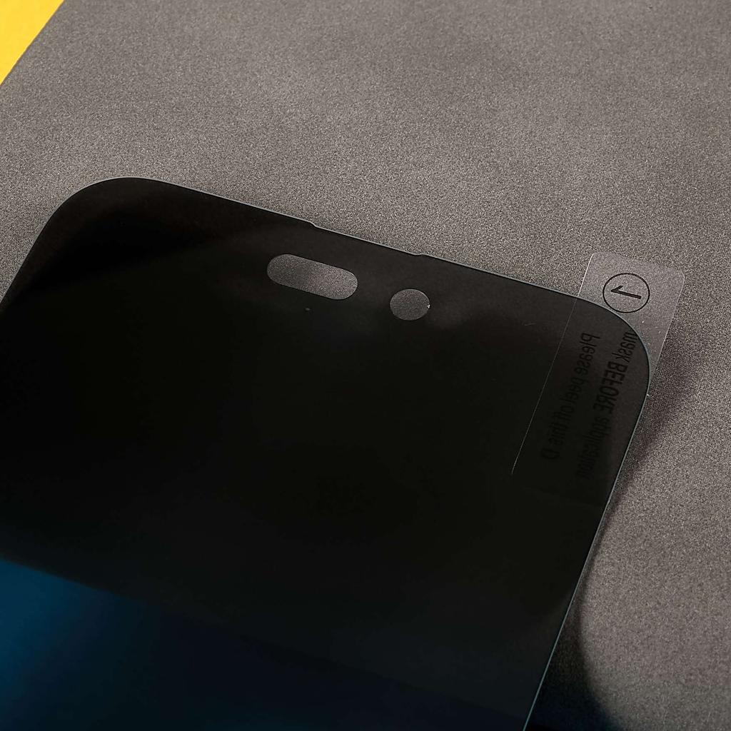 For iPhone 14 Pro Max 6.7 Inch Anti-spy Anti-explosion Tempered Glass Full Glue Scratch-resistant HD Full Screen Covering Protector Film