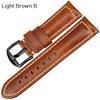 Handmade Watchband Blue 20mm 22mm 24mm with Black Buckle Vintage Oil Wax Leather Watch Strap for Fossil Watch Band