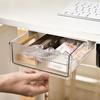 Slide Buckle Under Desk Drawer Organizer Space Saving Multipurpose Hidden Office Organizer Underwear Case Stationery