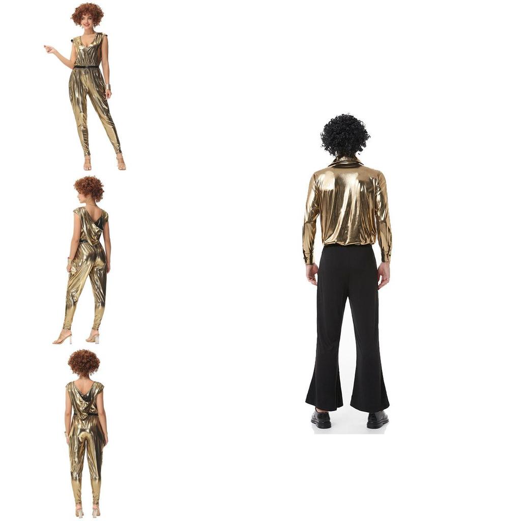 Unisex Polyesterfaser Kostüm für Spiel, Anime und Cosplay, Retro Europäischer und Amerikanischer Disco-Stil