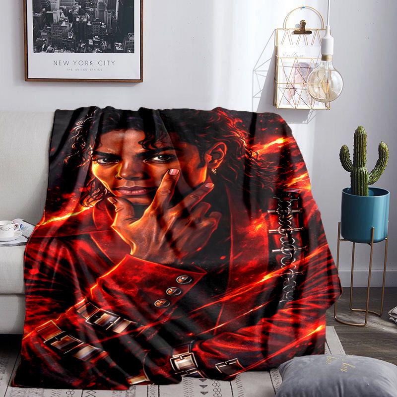 Michael Hat Throws Blanket Flannel Blankets Plush for Couch Bed Gifts for Men Women Travel picnic blanket Christmas fan gifts