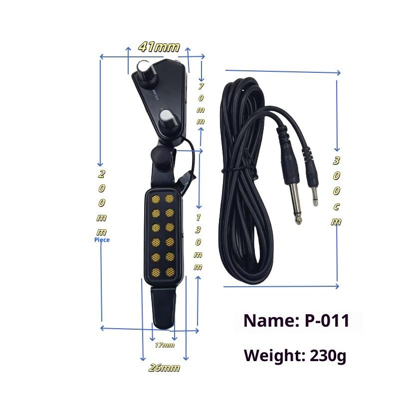 1 Set Diy Accessories Guitar Pickup Acoustic Guitar Sound Hole Pickup Magnetic With Audio Cable Tone Volume Controller