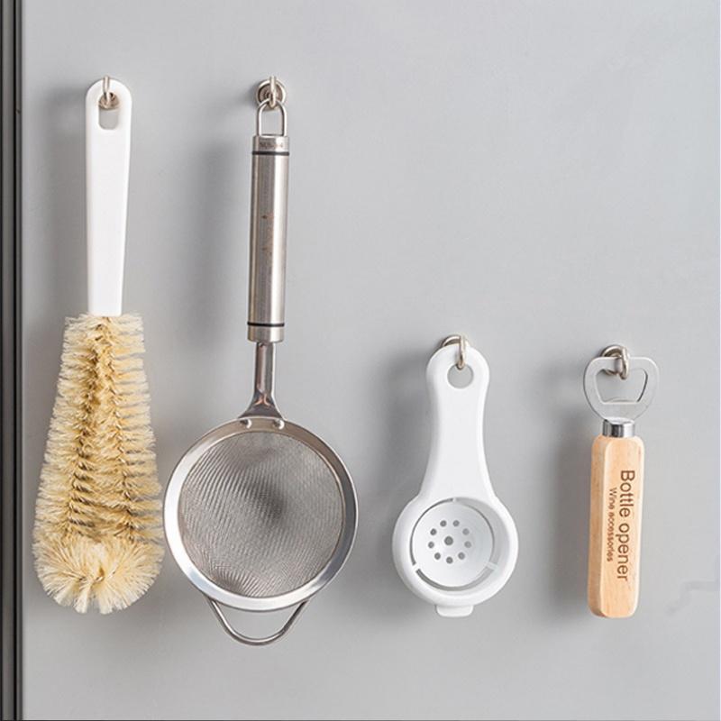 10PCS Strong Magnet Hooks Multi-Purpose Storage Hooks Home Kitchen Bar Storage Hooks Key Storage Hooks Bathroom Hangers