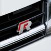 ARQWZ1 3D Car Front Grille Trunk Emblem Sticker For R Rline Logo Badge Stickers Volkswagen Polo Passat Golf Jetta Polo Touran CC T-ROC