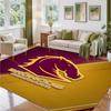 Brisbane Broncos Design Kristall-Samt-Teppich Weiche Dekorationsmatte für Schlafzimmer Eingang