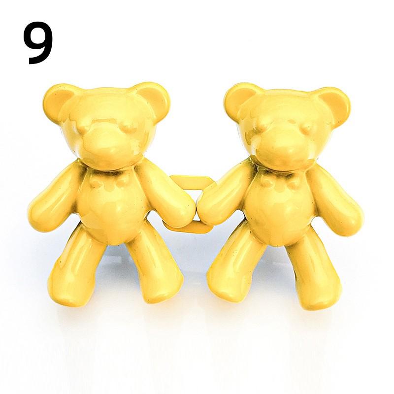 Reusable Metal Buttons Bear Flower Snap Fastener Pants Pin Retractable Button Sewing-on Buckles Jeans Perfect Fit Reduce Waist