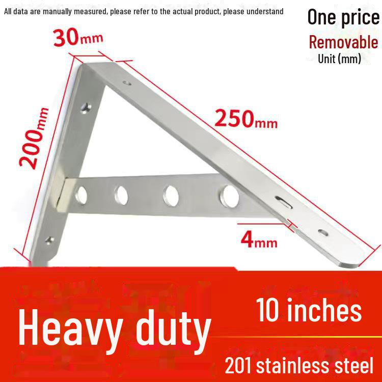 Stainless Steel Wall-Mounted Triangle Support Bracket