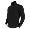 Men's Minimalist Casual Jacquard Half-Zip Stand-Up Collar Sweatshirt for Fall and Winter