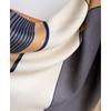 Stylish color-block faux-shearling scarf/snood; lightweight yet warm; versatile long wrap, shawl, or cape for women.