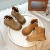 Girls boots autumn and winter new fashion 2025 Martin boots children's short boots girls foreign style big yellow boots middle and old children