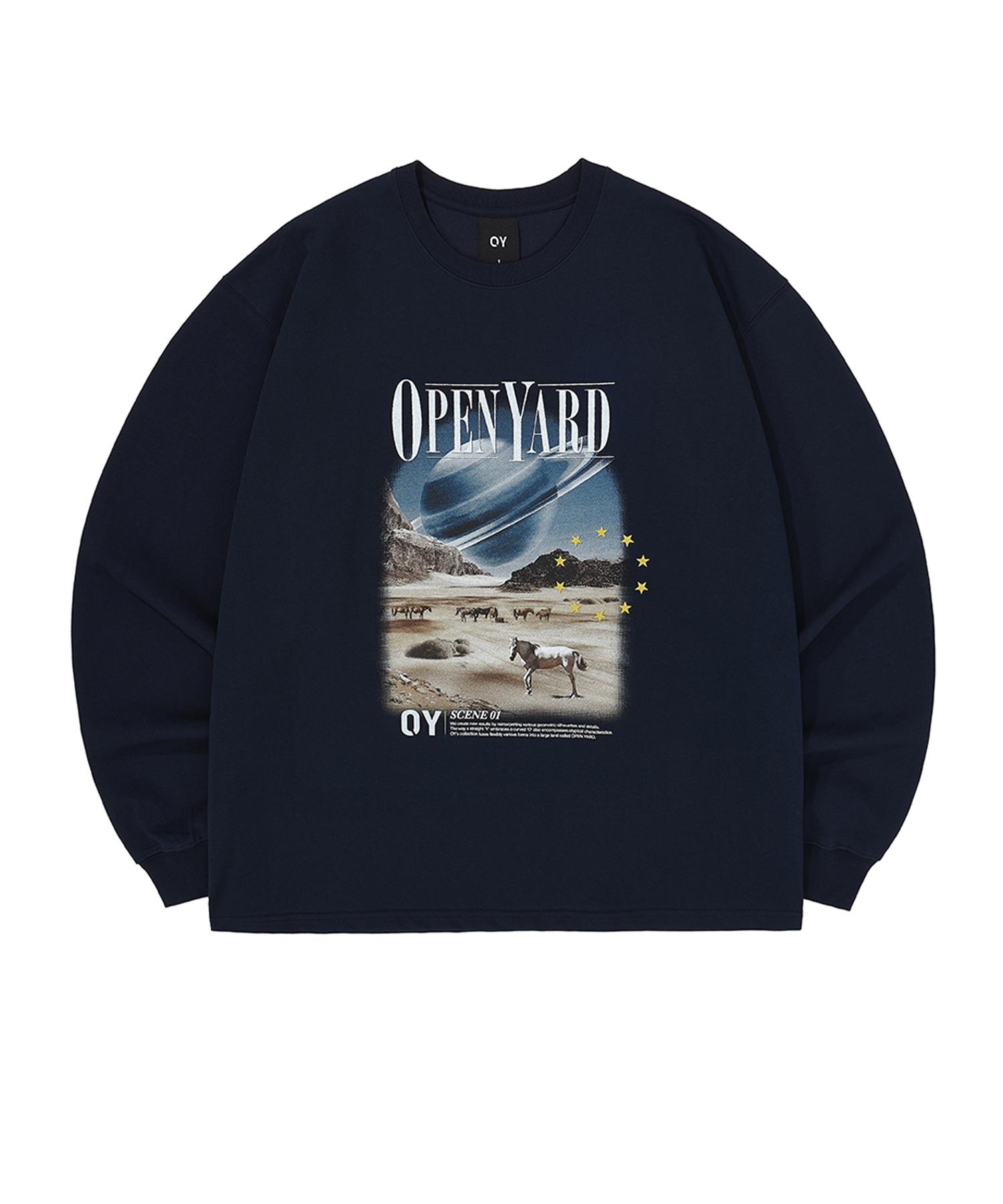 Oy Desert Planet Long Sleeve - Navy Navy/2Size