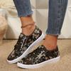 Women'S Camouflage Canvas Casual Loafers - Slip-On Summer Sneakers with Breathable Fabric Lining  EVA Cushion, Military-Style Round Toe Design