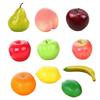 1pc Simulation Fruit Plastic Fake Lemon Peach Orange Pear Banana Artificial Fruits Home Decor Ornament Photography Props