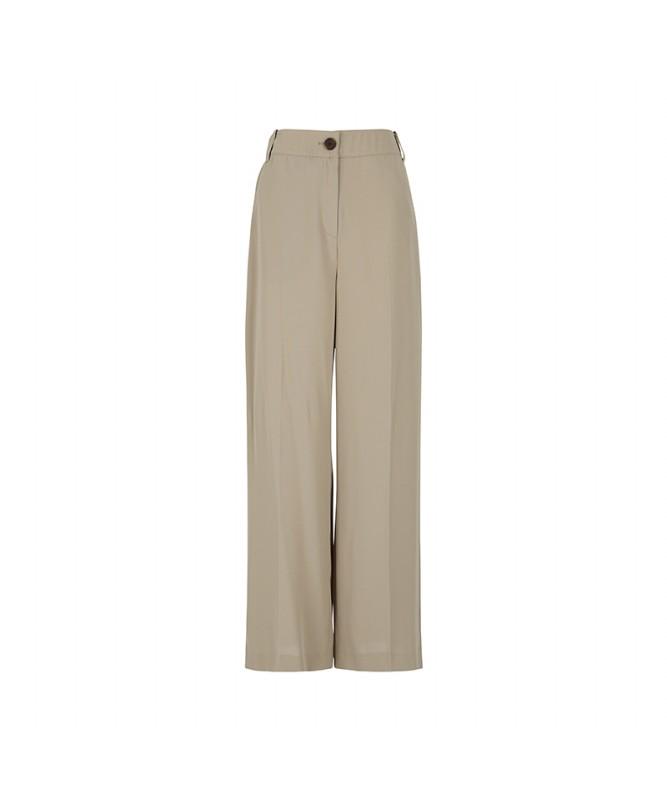 Visit In New York Banded Straight Wide-Leg Pants (Va5Lp31)