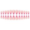 Pre-made Press-On Nails With Gradient Line Design Minimalist INS Style False Nail Tips Women