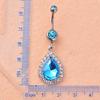 Crystal Rhinestone Pendant Belly Button Body Piercing Navel Ring Jewelry Charms AVE