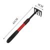 1PC Gardening Spade Five-tooth Plastic Handle Garden Hoe Rake Gardening Tool Set Kit With Extended Handle Garden Hand Tool Set