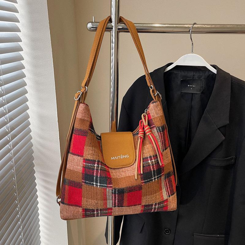 

Повседневная сумка-тоут контрастного цвета для поездок на работу, женская новая сумка на плечо большой вместимости, многофункциональный рюкзак