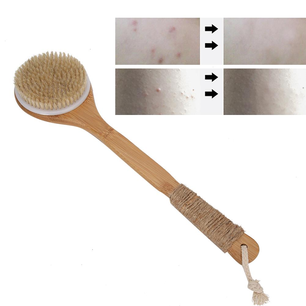 Shower Back Brush Long Handle Bathing Scrubber Massager Exfoliating Brush for Men Women