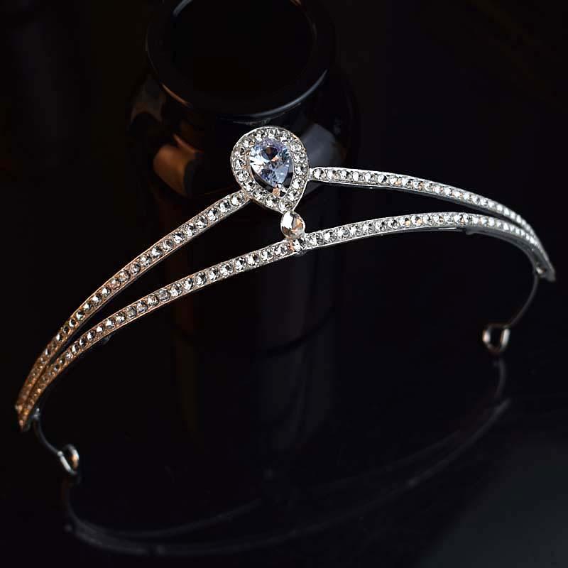 Simple Temperament Fugitive Princess Crown  Birthday Catwalk  Awards  Hair Accessories  Fashionable and Versatile Accessories