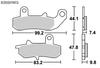 KITACO SBS Brake Pads and Thick 635HF Ceramic for RG125 RG200 Wolf Wolf 200 Part - Affordable, Long-lasting, - - Gamma, Gamma, 125, - Number