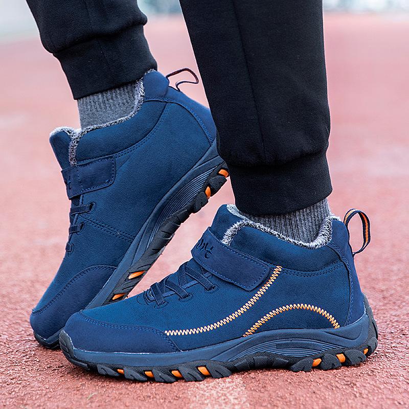 Women Winter Velvet Snow Boots Casual Lace Up Warm Outdoor Cotton Shoes Large Thick Anti Slip Sport Shoe 35-45