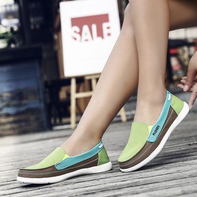 Women's Canvas Shoes Color Matching Canvas Shoes Comfortable Casual Women's Shoes Light Shoes Mother Light Women's Shoes