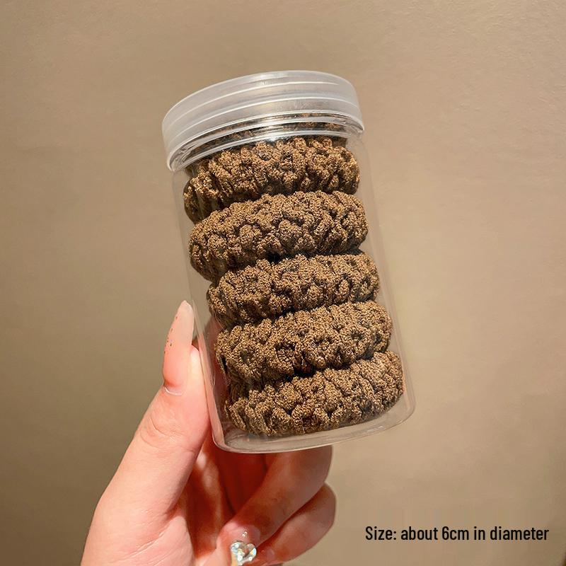 Women's Seamless Rubber Band Hair Tie - 2025 New High Ponytail, Simple Design with Leather Cover