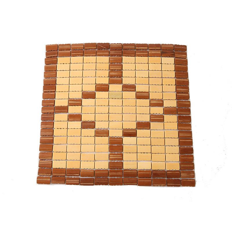 Bamboo Summer Mahjong Seat Cushion - Breathable Cool Mat for Office Chair, Stool, Car, or Home