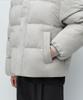 Musinsa Standard Daily Puffer Synthetic Suede Short Padded Jacket [Dusty Cream]