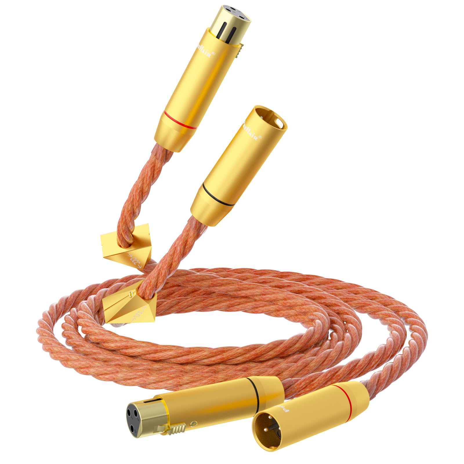 

Аудио XLR для подключения динамиков и кабель 24K, hi-fi усилители, позолоченные разъемы, 1м/1.5м (1m) чёрный