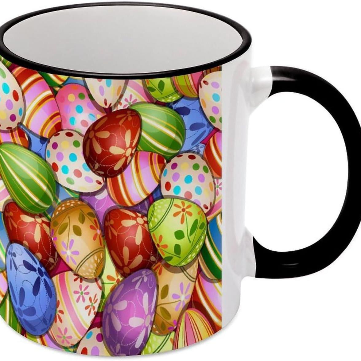 Керамическая кружка-подставка под чашку с рисунком Пасхального яйца 301-400ml