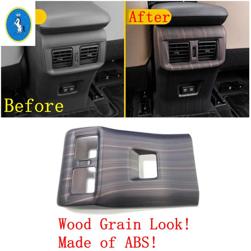 Auto Rear Armrest Box Anti Kick Air AC Vent Outlet Protect Panel Accessories Cover Trim For TOYOTA RAV4 RAV 4 XA50 - 2024