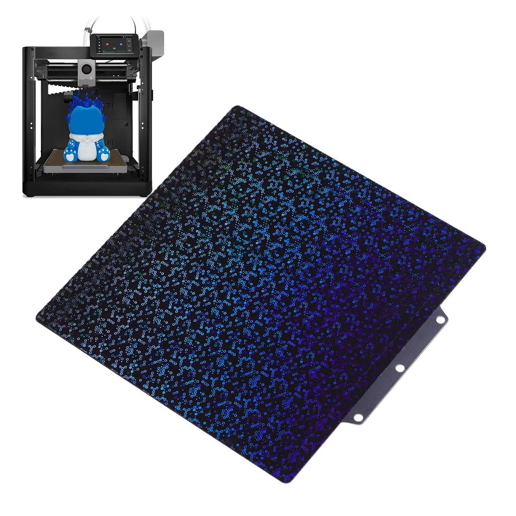 PEY Build Plate Fit for     5M 5X 3D Printer 235x235mm     and Fragment Pattern Double Sided Build Sheet
