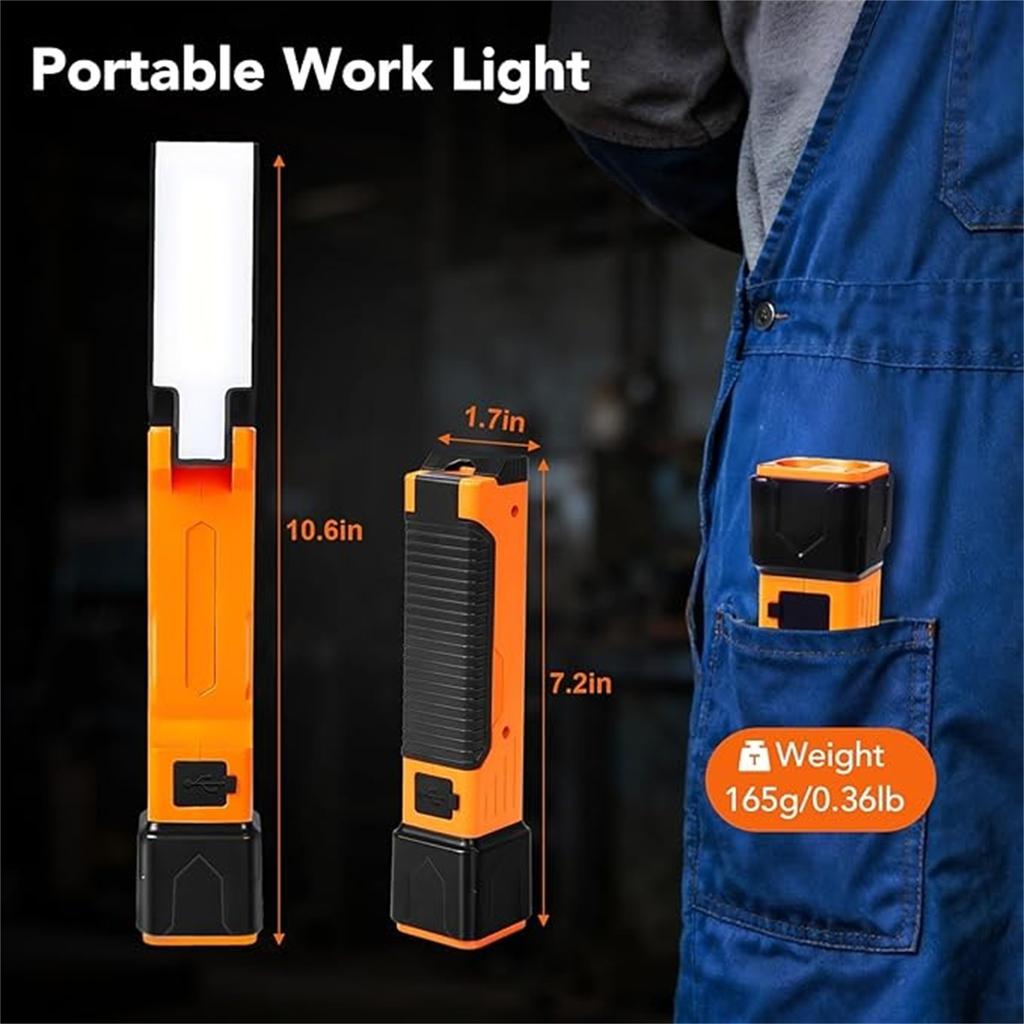 Magnetic Side Work Light – High-Power Flashlight for Auto , Inspection, and Multi-Purpose Workshop Lighting