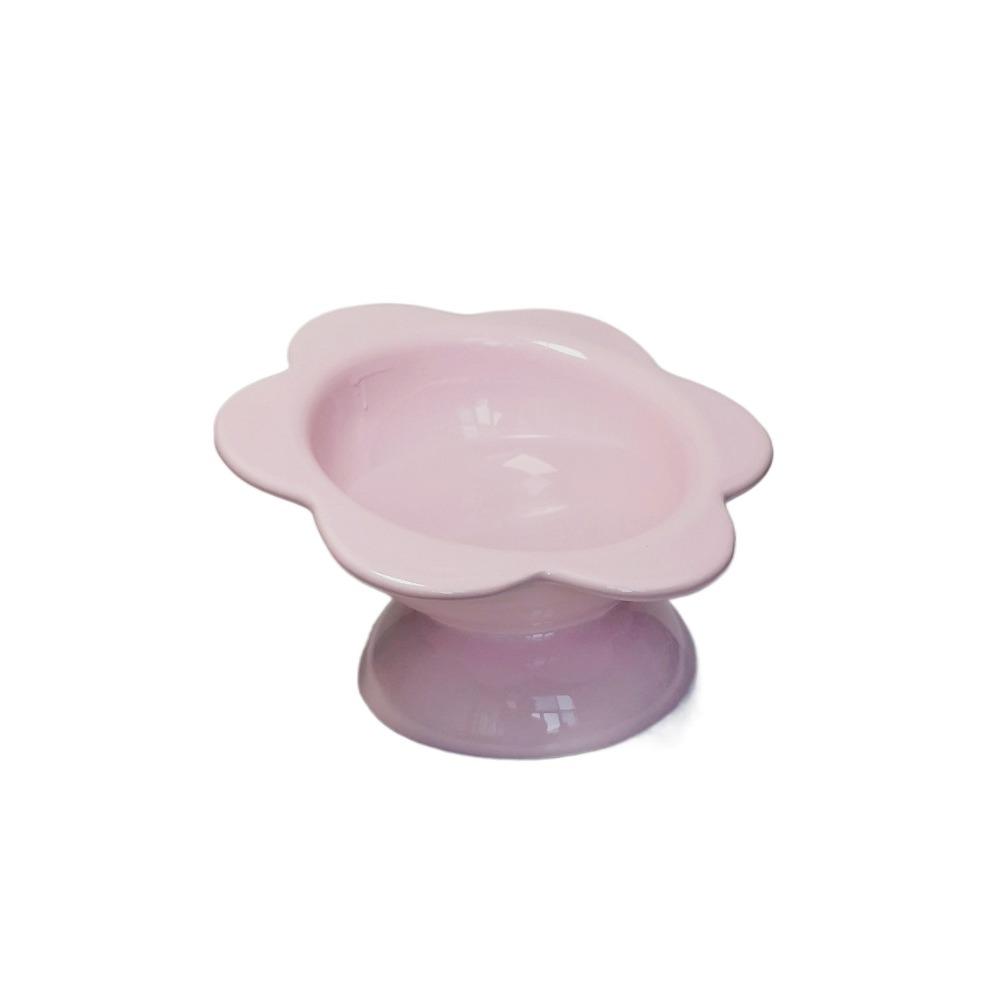 Ceramic Pet High Foot Bowl Cute Pet Drinking Feeder Anti Knock Cat Bowl  Neck Protection