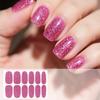 Gradient-Stil Nagellack-Aufkleber Set Selbstklebend Wasserdicht Glitzer Falsche Nagel-Aufkleber